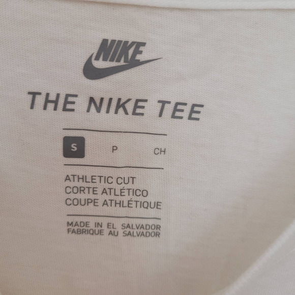 Nike Triple Logo T-Shirt In White Size Small - Picture 4 of 5